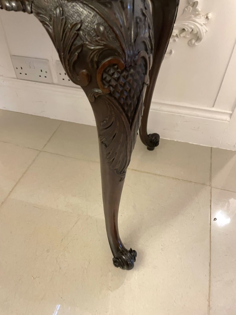 Antique George III Original Hepplewhite Outstanding Quality Carved Mahogany Card Table - Image 8